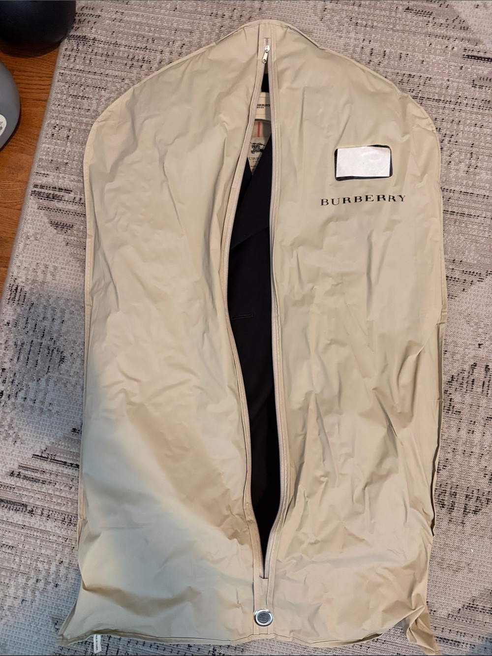 Burberry Women’s Black Double-Breasted Trench Coat - Picture 11 of 11